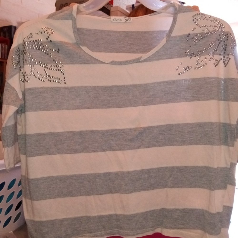 Chico Cherish Short-Sleeve Crop Top Size G